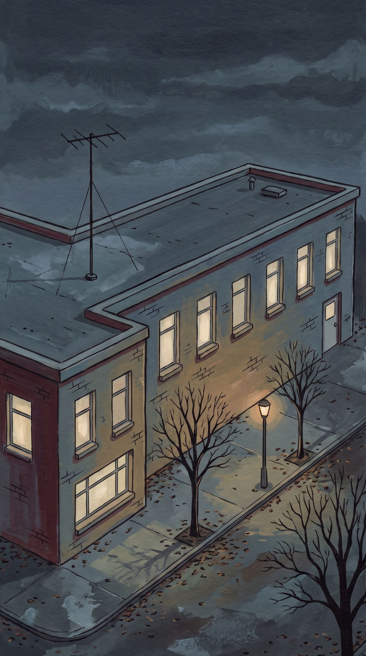 Painted setting: Tamarack Valley Radio, a small station in Cedar Mills.